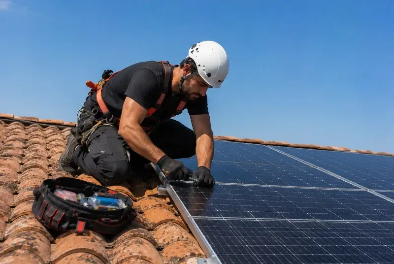 Maintenance et monitoring de panneaux solaires à Saint-Pierre-du-Mont