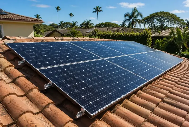 Installation de panneaux solaires à Saint-Pierre-du-Mont